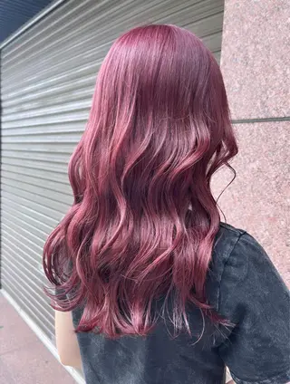 ロング カラー ハイトーンヘアセット 🦋yuri🦋のヘアスタイル