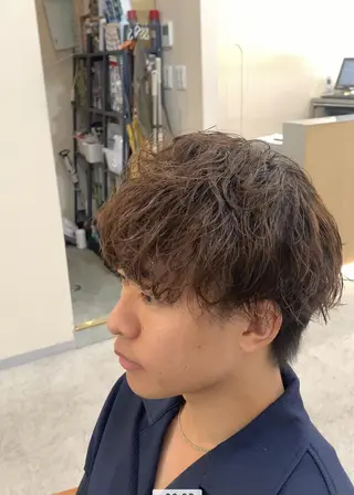 ショート パーマ メンズ クセを最大限に活かす メンズパーマ奈良大祐のヘアスタイル