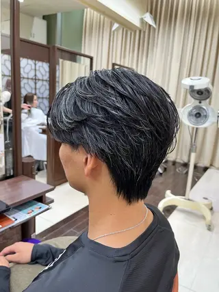 ショート パーマ メンズ AROH men's cut&men's perm 船橋店所属・🧊メンズ特化🧊 高木航希のヘアスタイル