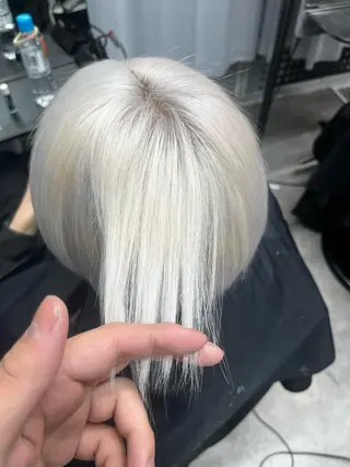 ショート カラー ハイトーン/ワンカラ /レイヤー/ウルフのヘアスタイル