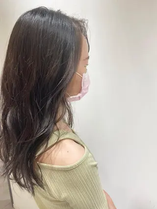 ロング カラー 🐺ウルフ/レイヤー 似合わせ‎🤍沙羅のヘアスタイル