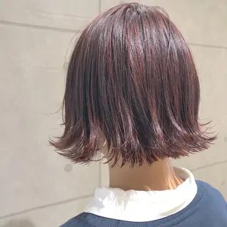 ショート カラー パーマ ヘアアレンジ LUCK本厚木 浦住 貴大のヘアスタイル