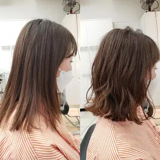 ミディアム カラー ボブ・ロブ　福田 泰久✂️✨のヘアスタイル