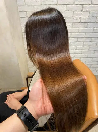 セミロング カラー パーマ メンズ keshiki大名所属・安部 真輝のヘアスタイル