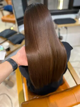 ロング ✨️極艶髪質改善✖️ クロスパーマ✨のヘアスタイル