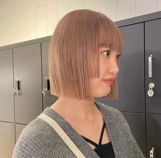 ショート ❄️透明感カラー/ ボブ/けんしん🌿のヘアスタイル