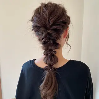 ロング 永田 彩華のヘアスタイル