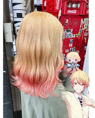 ミディアム カラー GARU-ガル-所属・TSUNO🦖 派手髪/オタク美容師のヘアスタイル