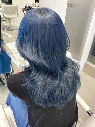 セミロング すぎもと さき⚡️ 朝ラク・*パーマのヘアスタイル