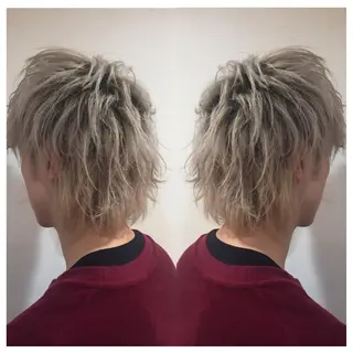 ショート カラー メンズ 髪質改善/痛ませ ないカラー/西村航大のヘアスタイル