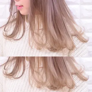 ミディアム カラー ハイトーンカラー RYUのヘアスタイル