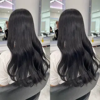 セミロング カラー ヘアアレンジ Ella所属・nana【艶髪】/ レイヤー/縮毛矯正のヘアスタイル