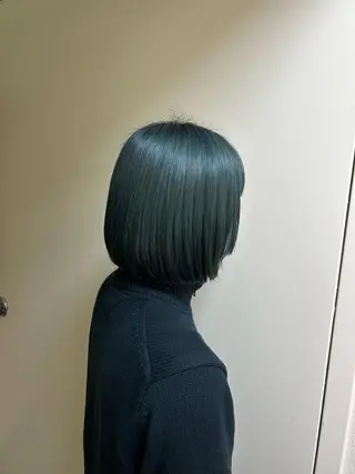 ショート カラー ☕️結【suii.】 ボブ/ヘアセット☕️のヘアスタイル