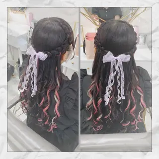 ロング ヘアアレンジ ヘアセット/着付け 𓇼 松本 夏美𓇼のヘアスタイル