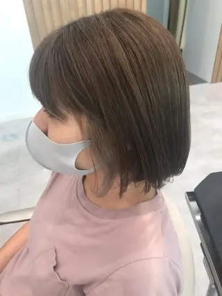 ミディアム カラー 木野田 萌のヘアスタイル