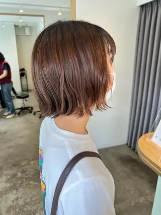 ショート ミディアムパーマ /癖毛パーマのヘアスタイル