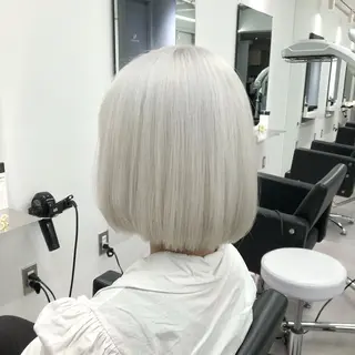 ミディアム カラー 矢島颯哉/ハイトーン ブリーチカラー💎のヘアスタイル