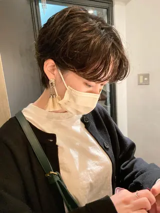 ショート パーマ 🛑柔らか透明感 カラー🛑大谷のヘアスタイル