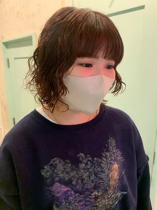 ミディアム パーマ AR.MARA hair  studio所属・AR.MARA サトウヒカルのヘアスタイル