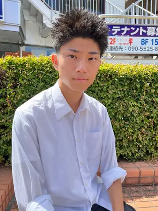 ショート カラー メンズ メンズパーマの達人 🌟川内絵人のヘアスタイル