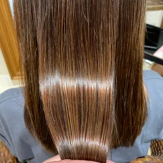 ミディアム カラー パーマ エイジングケア特化 美容師✂️山崎竜二のヘアスタイル