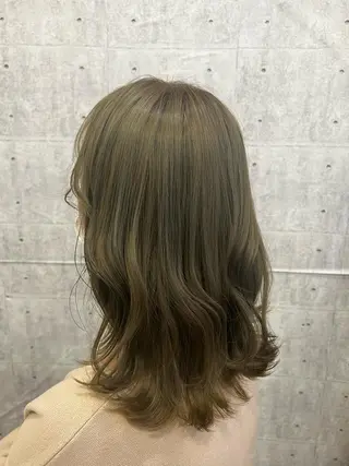 セミロング カラー akari/髪質改善 /ブリーチ/名古屋のヘアスタイル