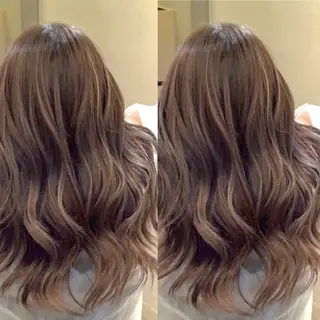 ロング カラー 艶髪カラー/透明感 美髪/白髪/ﾑﾅｶﾀのヘアスタイル