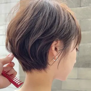 ショート 髪質改善カラーと縮毛矯正/Vel(ベル)新宿店所属・ショート、ボブ特化 似合わせカット美容師のヘアスタイル