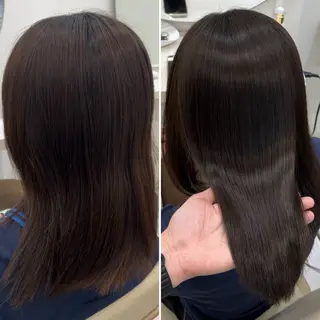 ミディアム 髪質改善/縮毛矯正 梅田茶屋町/西尾祐作のヘアスタイル