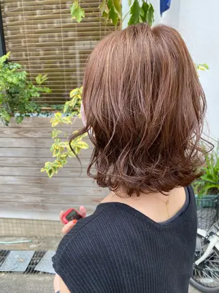 ミディアム カラー TERRACE阿倍野店所属・髪質改善 大内翔太のヘアスタイル