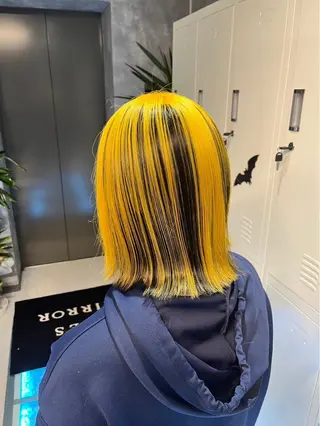 ミディアム カラー 🍦ブリーチカラー ×髪質改善🍦のヘアスタイル