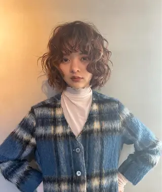 ショート パーマ NERO 松井 隆人のヘアスタイル