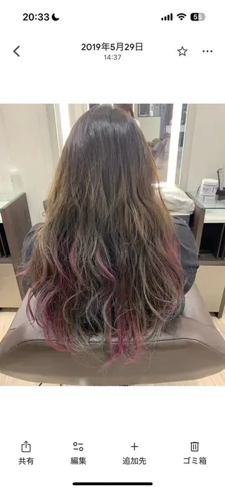 ロング Livna所属・赤池 日菜子のヘアスタイル