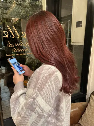 ロング Belle 並木通り店所属・rena/ パーマ/カラーのヘアスタイル