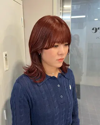 ミディアム カラー ブリーチカラー🦋‪ 田中さくらのヘアスタイル