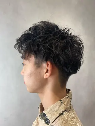 ショート パーマ 吹田 駿 髪質改善縮毛矯正のヘアスタイル