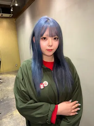 ロング ハイトーン/デザイン honokaのヘアスタイル