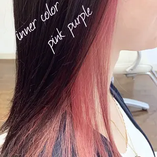 セミロング カラー GLAD 萩原のヘアスタイル