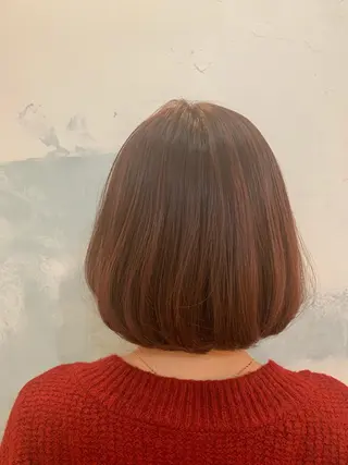 ショート カラー 🍑艶髪✖️暖色系 ✨momoka🍑のヘアスタイル