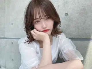 セミロング カラー ヘアアレンジ 全色特化美容師 /コウスケ🎨のヘアスタイル