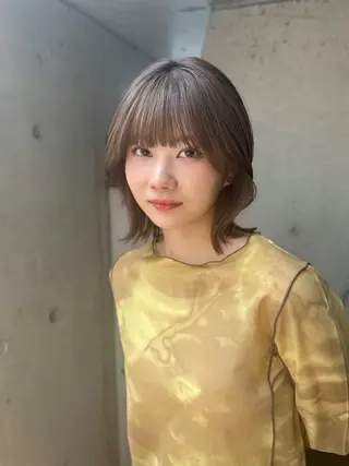 ミディアム カラー MINX aoyama所属・似合わせボブ/縮毛 矯正/りょうたのヘアスタイル