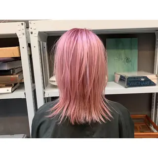 ミディアム カラー 佐藤 純生のヘアスタイル