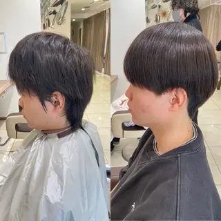 ショート パーマ メンズ メンズ縮毛・ 曲がる縮毛矯正のヘアスタイル