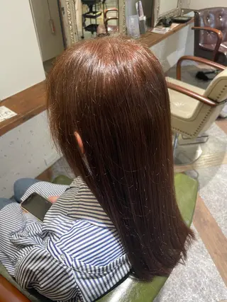 セミロング カラー moon 武蔵小杉所属・ヤマザキ アイ🕊 くすみカラー👒のヘアスタイル