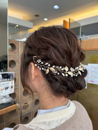 ヘアアレンジ 💠クロスパーマ /アレンジ/彩未💠のヘアスタイル