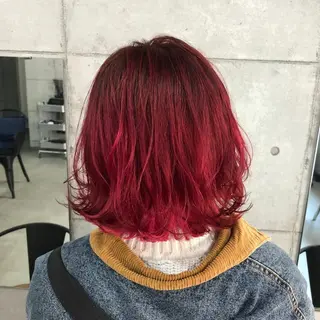 ミディアム カラー ヘアアレンジ キッズ カラー特化サロン梅田 Eir茶屋町/山下のヘアスタイル