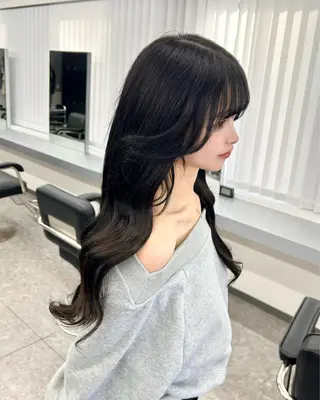 ロング LANDS所属・nanaka 🤍韓国ワンホンヘアのヘアスタイル