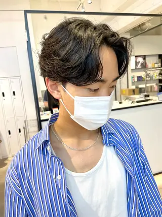 ショート パーマ メンズ 🇰🇷カルマパーマ kaito🇰🇷のヘアスタイル