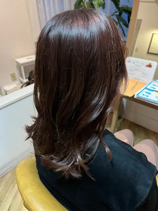ミディアム カラー 天王寺美容室/カット モデル募集/miiaのヘアスタイル
