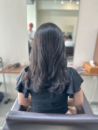 ロング カラー パーマ 巻けるケア縮毛矯正✨ ケアカラー✨山下のヘアスタイル